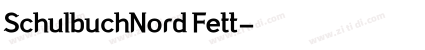 SchulbuchNord Fett字体转换